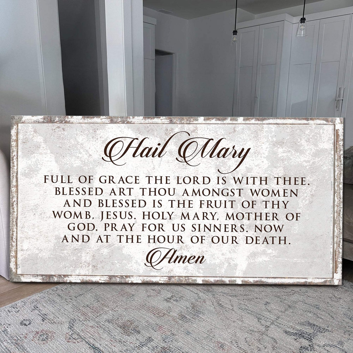 The Hail Mary Faith Sign II - Tailored Canvases - Flyclothing LLC