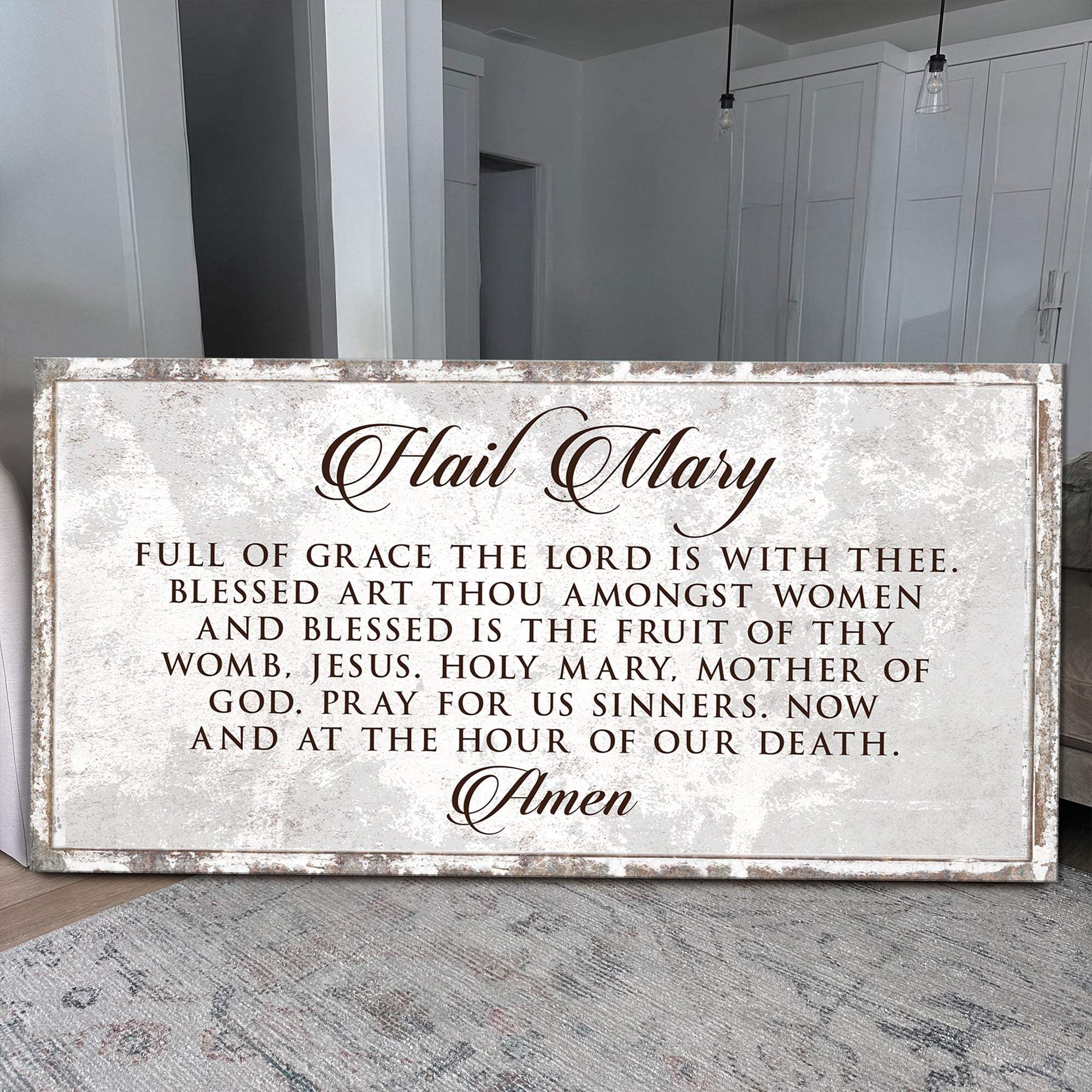 The Hail Mary Faith Sign II - Tailored Canvases - Flyclothing LLC