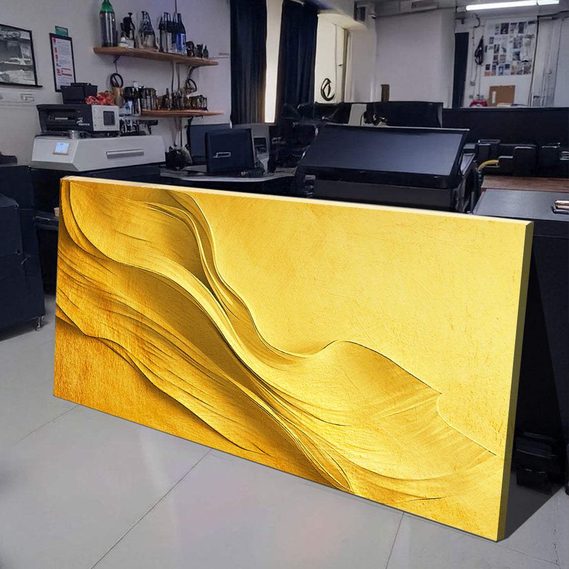 Gold Minimalist Wall Art - Tailored Canvases - Flyclothing LLC