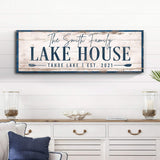 Personalized Lake House Sign V - Tailored Canvases - Flyclothing LLC