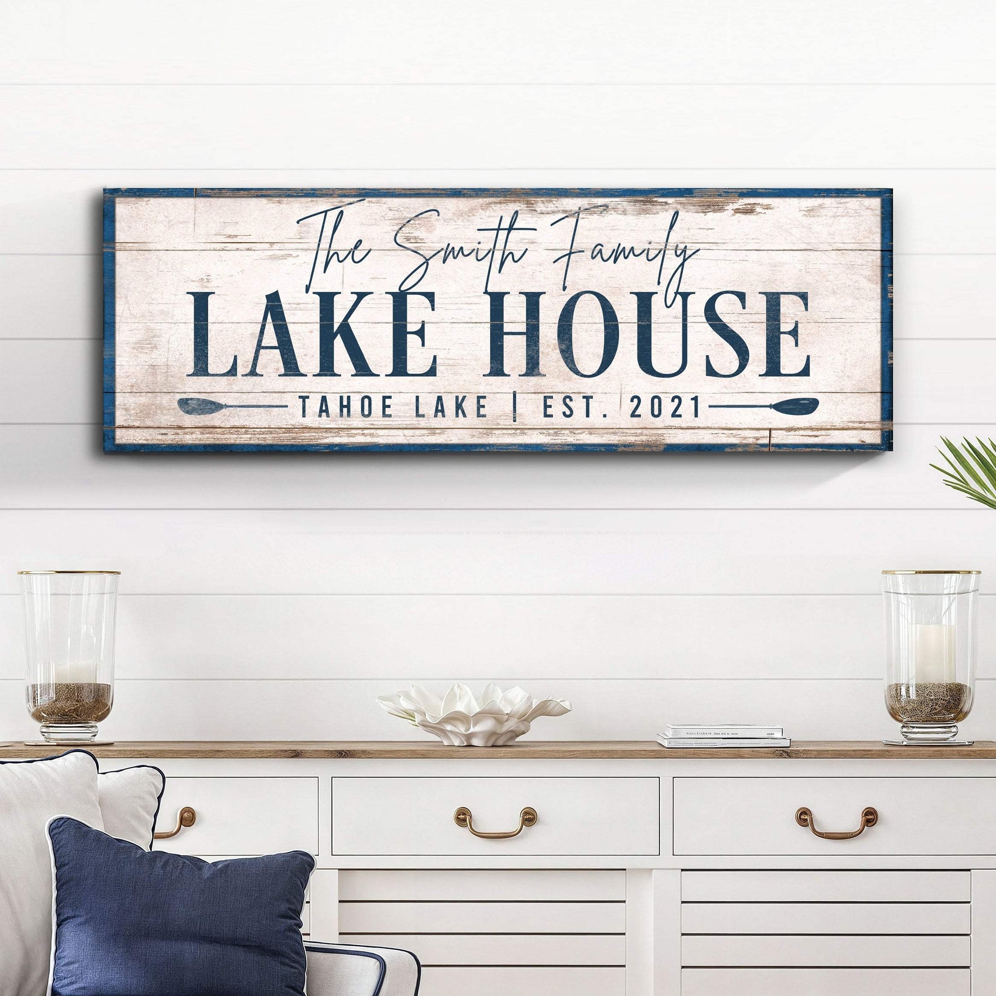 Personalized Lake House Sign V - Tailored Canvases - Flyclothing LLC