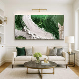 Green Rivers Abstract Wall Art IV - Tailored Canvases - Flyclothing LLC