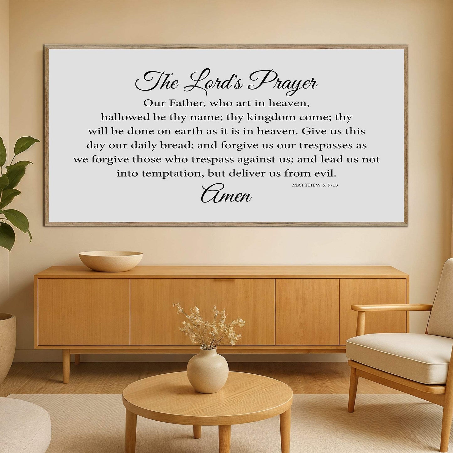 The Lord's Prayer Faith Sign - Tailored Canvases - Flyclothing LLC