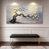 White Blossom Wall Art - Tailored Canvases - Flyclothing LLC