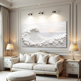 Ocean Waves Abstract Wall Art - Tailored Canvases - Flyclothing LLC