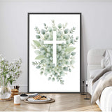 Minimalist Cross Faith Wall Art - Tailored Canvases - Flyclothing LLC