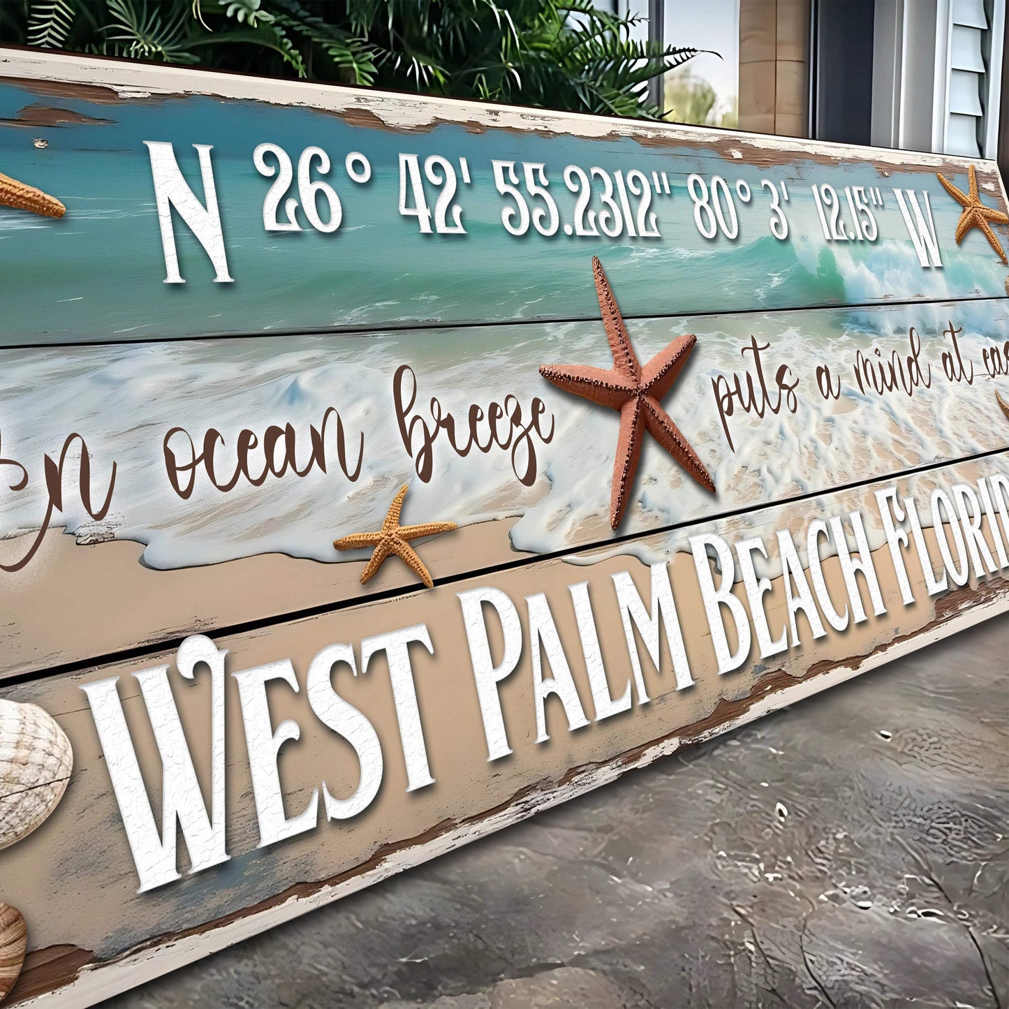 Personalized Beach House Coastal Sign III - Tailored Canvases - Flyclothing LLC