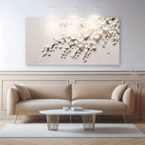 White Cherry Blossom Wall Art - Tailored Canvases - Flyclothing LLC