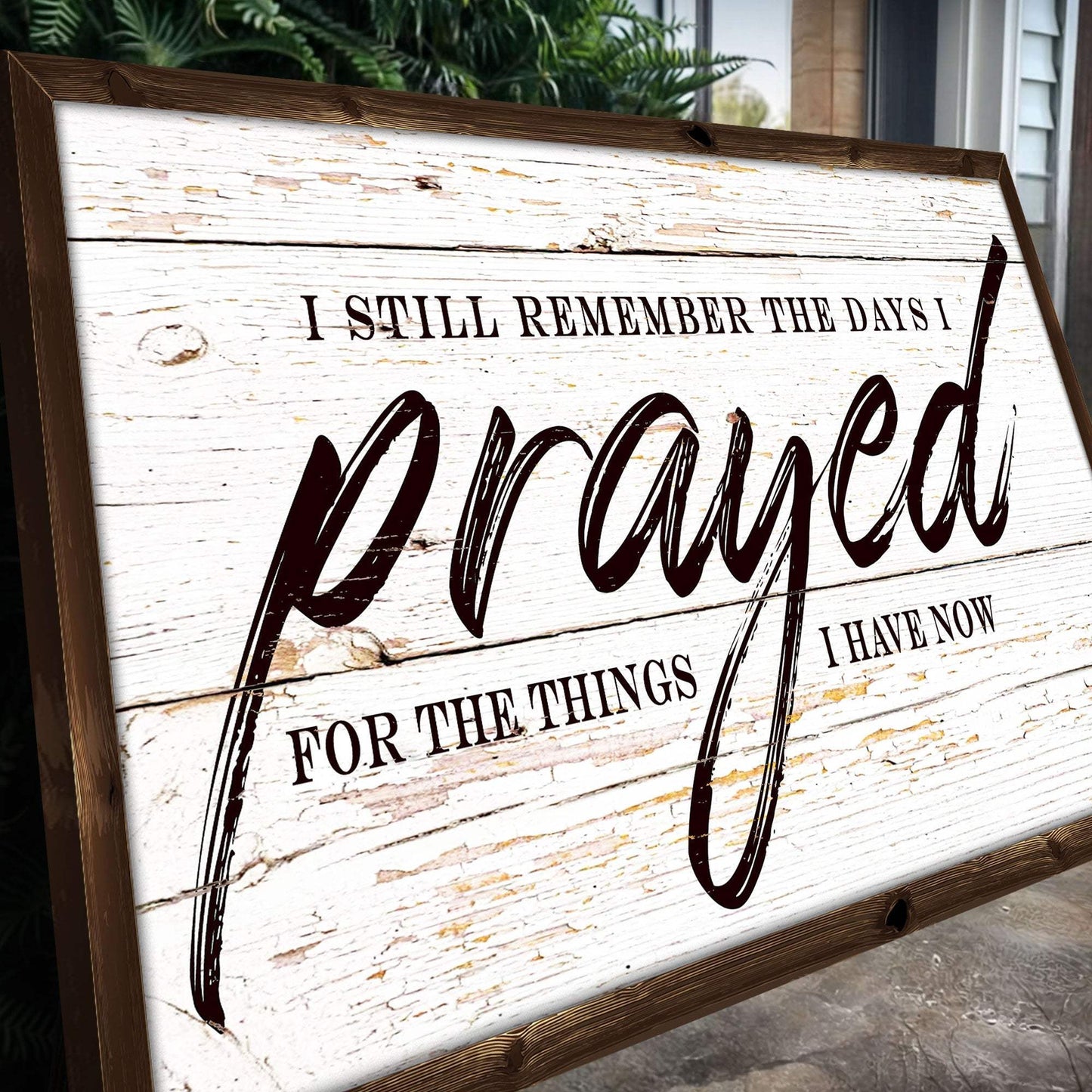 I Still Remember The Days I Prayed Faith Sign II - Tailored Canvases - Flyclothing LLC