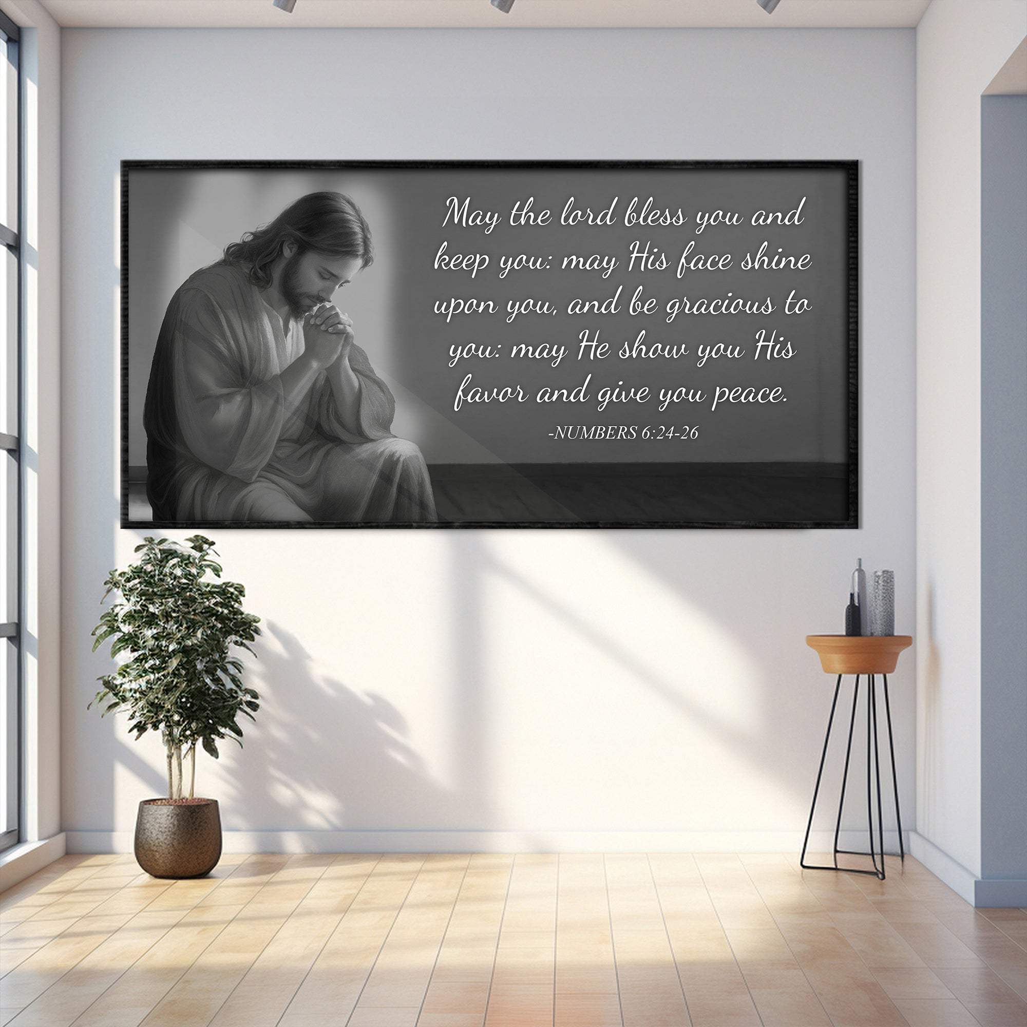 Numbers 6:24-26 - May The Lord Bless You Faith Sign III - Tailored Canvases - Flyclothing LLC