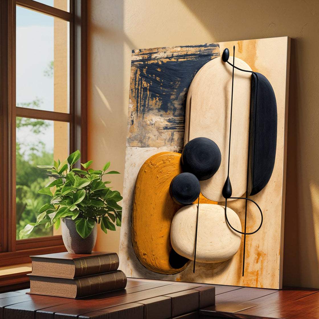 Orange Abstract Harmony Wall Art - Tailored Canvases - Flyclothing LLC