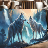 3D Wolves Wall Art IV - Tailored Canvases - Flyclothing LLC
