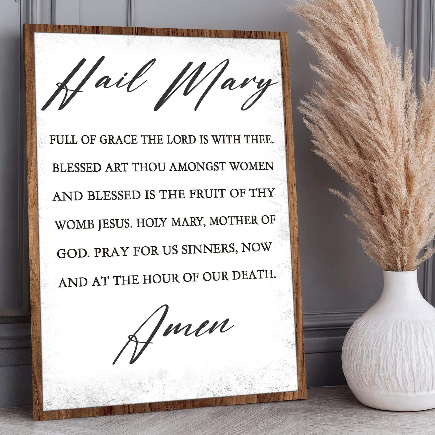The Hail Mary Faith Sign - Tailored Canvases - Flyclothing LLC