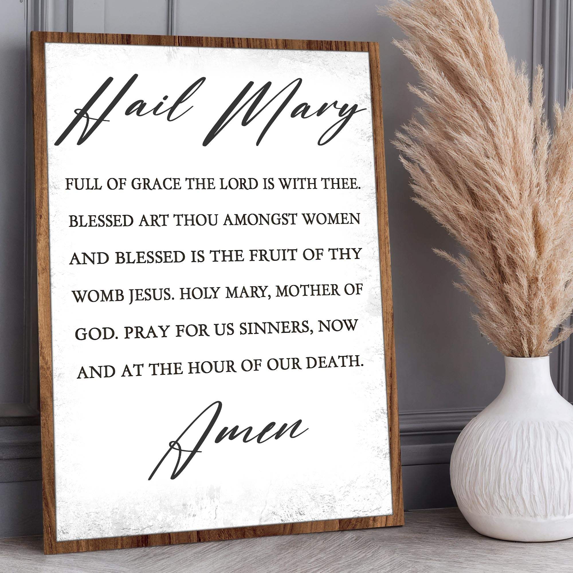 The Hail Mary Faith Sign - Tailored Canvases - Flyclothing LLC