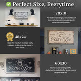 Coffee Bar Sign - Tailored Canvases - Flyclothing LLC