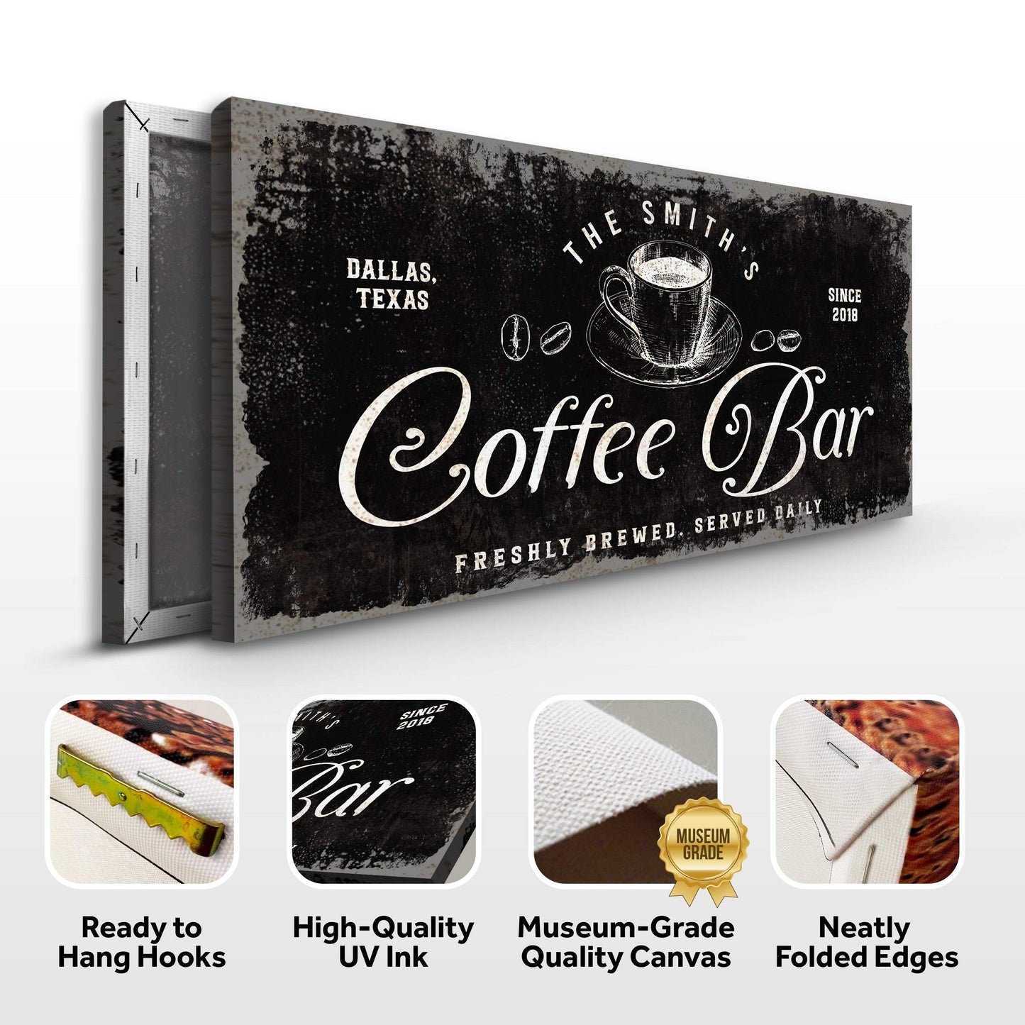 Coffee Bar Sign V - Tailored Canvases - Flyclothing LLC