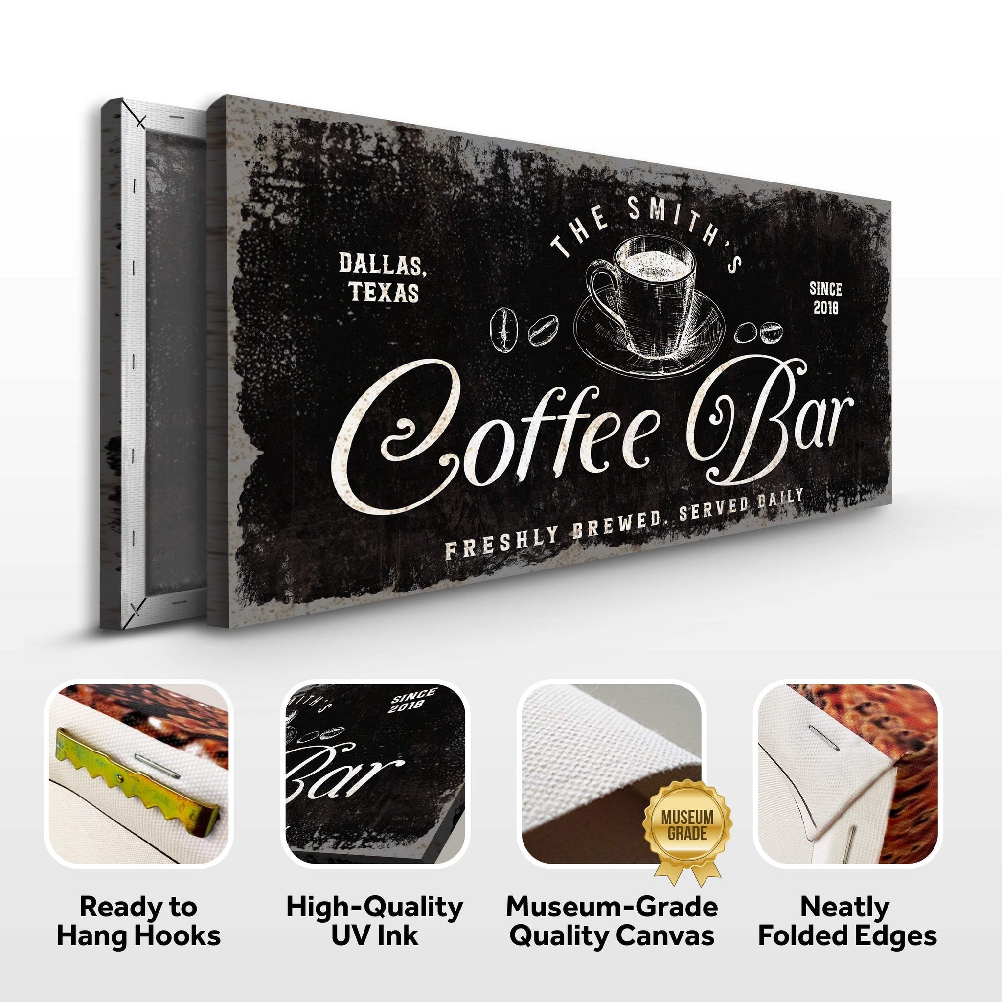 Coffee Bar Sign V - Tailored Canvases - Flyclothing LLC