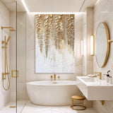 Golden Wisteria Wall Art - Tailored Canvases - Flyclothing LLC
