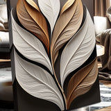 Elegant 3D Leaf Wall Art - Tailored Canvases - Flyclothing LLC