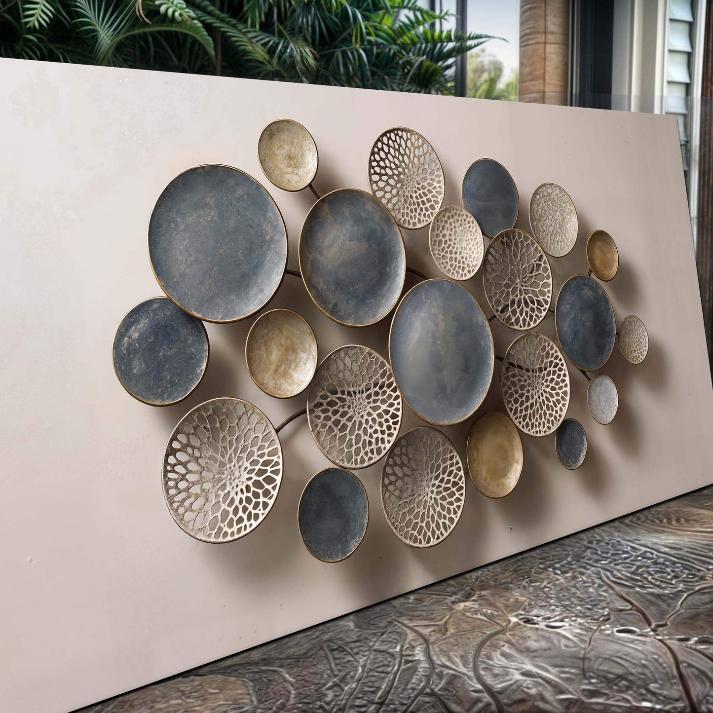 Lotus Leaf Abstract Wall Art IV - Tailored Canvases - Flyclothing LLC