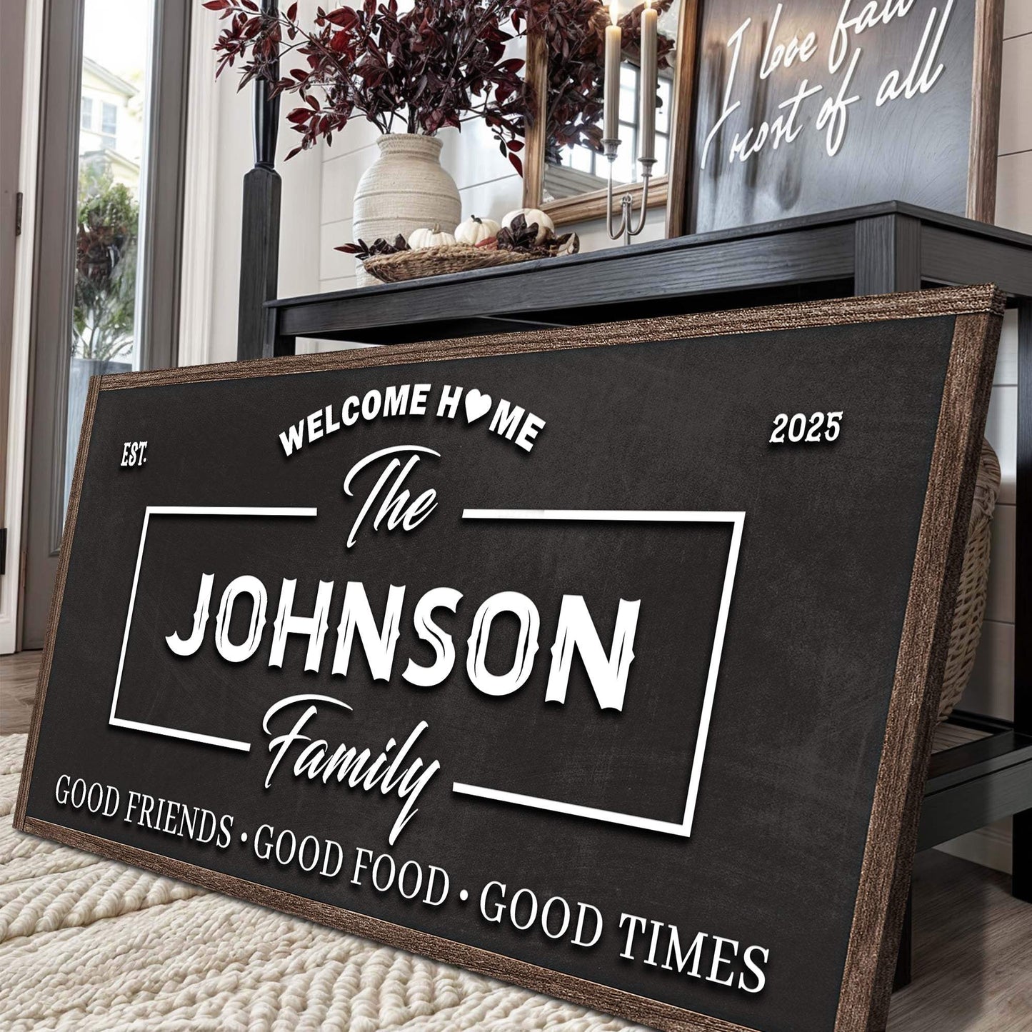 Welcome Home Wall Sign - Tailored Canvases - Flyclothing LLC