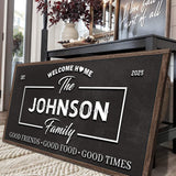 Welcome Home Wall Sign - Tailored Canvases - Flyclothing LLC