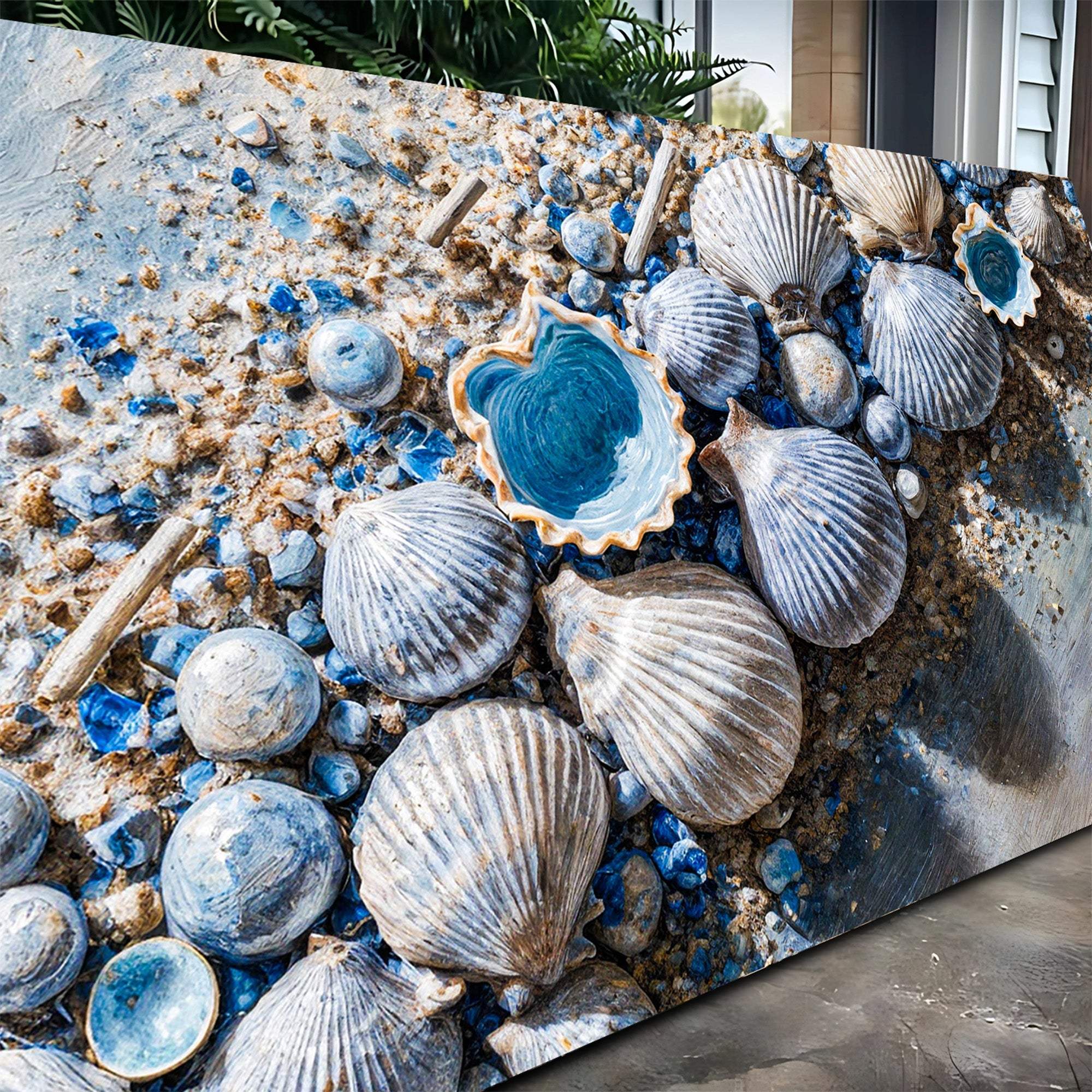 Sea Shells Modern Coastal Wall Art II - Tailored Canvases - Flyclothing LLC