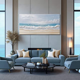 Serene Ocean Wave Coastal Wall Art VII - Tailored Canvases - Flyclothing LLC