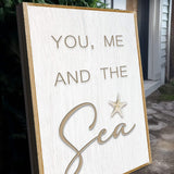 You Me and the Sea Coastal Sign V - Tailored Canvases - Flyclothing LLC