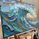 Golden Tide Wall Art - Tailored Canvases - Flyclothing LLC