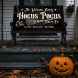 Personalized Hocus Pocus Broom Co. Wall Sign - Tailored Canvases - Flyclothing LLC