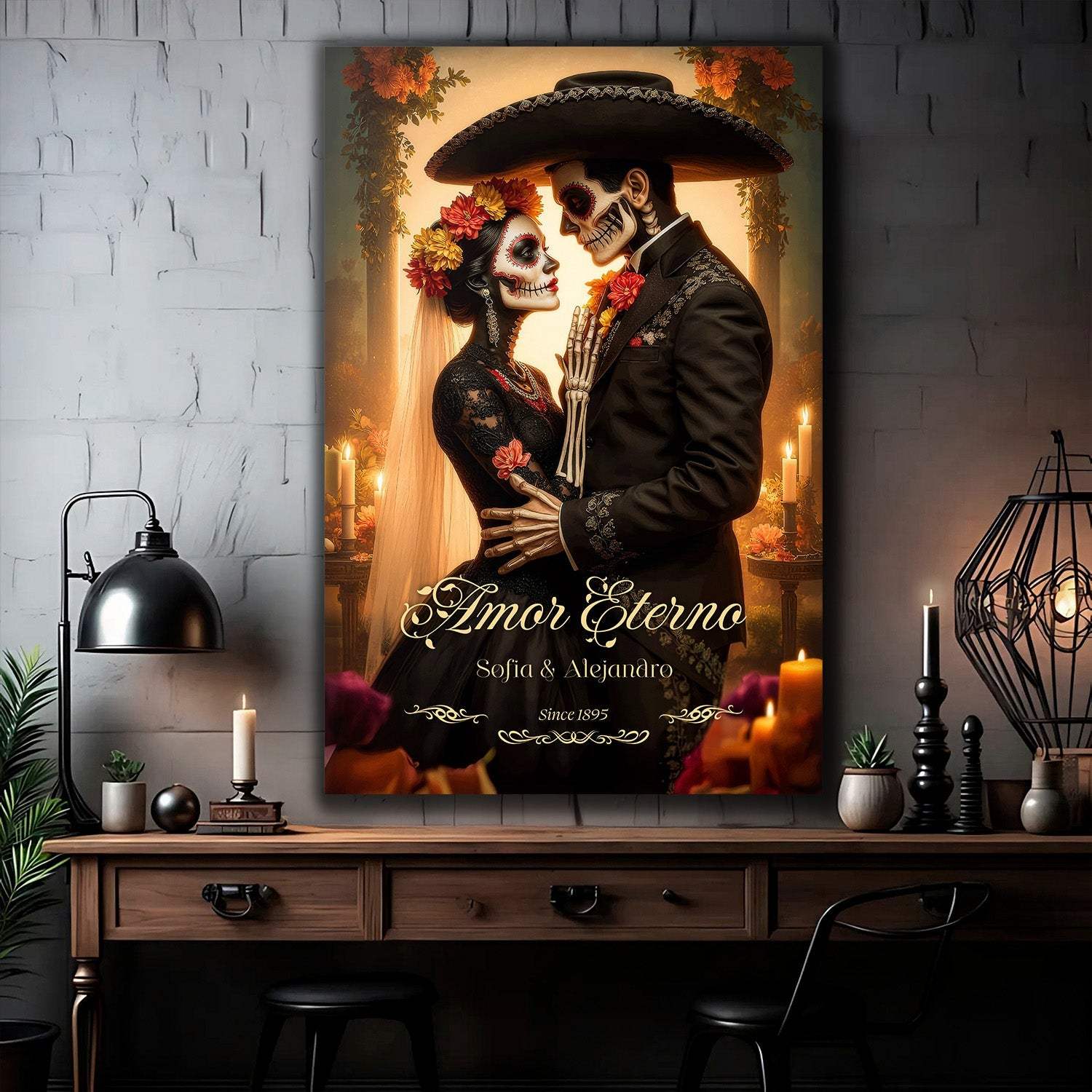 Personalized Eternal Love Halloween Sign - Tailored Canvases - Flyclothing LLC