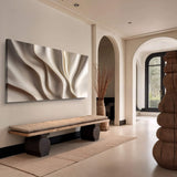 Beige Minimalist Wall Art V - Tailored Canvases - Flyclothing LLC