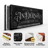 Personalized Spookeasy Bar Sign - Tailored Canvases - Flyclothing LLC