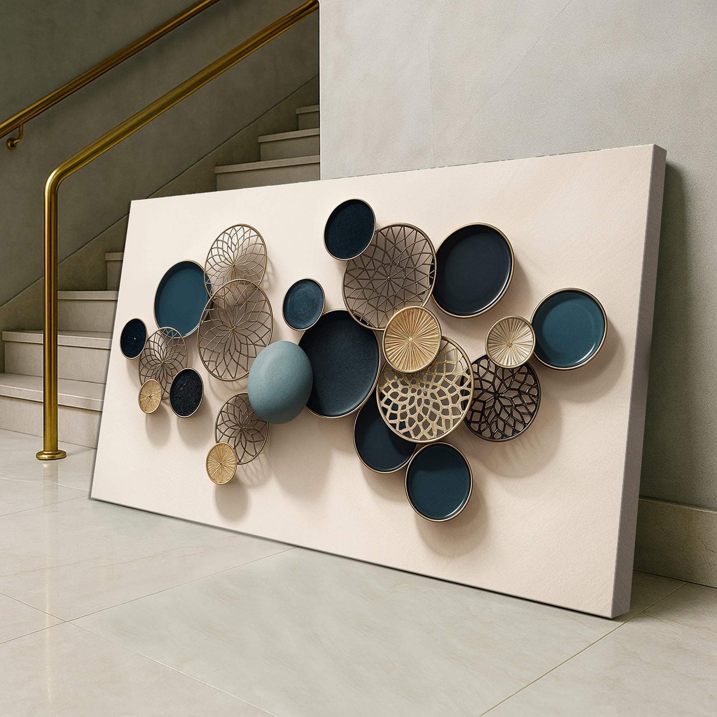 Lotus Leaf Abstract Wall Art - Tailored Canvases - Flyclothing LLC