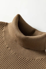 Mock Neck Ribbed Knit Sweater Vest - Trendsi - Flyclothing LLC