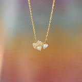 18K Gold-Plated 925 Sterling Silver Zircon Heart Necklace - Trendsi