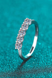 925 Sterling Silver Moissanite Ring - Trendsi