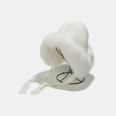 Thermal Tied Fuzzy Winter Hat - Trendsi
