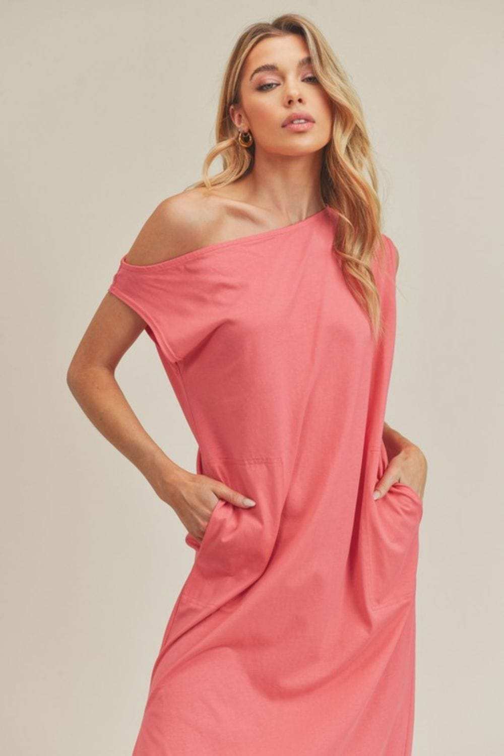Aemi + Co Side Slit Round Neck Sleeveless Midi Dress - Trendsi - Flyclothing LLC