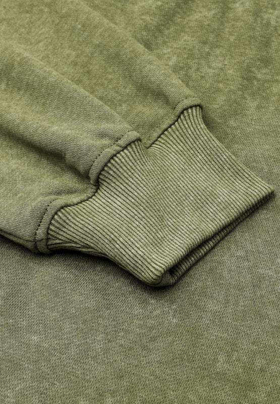 Mock Neck Dropped Shoulder Sweatshirt - Trendsi - Flyclothing LLC