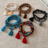 Tassel Rice Bead Bracelet - Trendsi - Flyclothing LLC