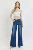 RISEN Full Size Mid Rise Wide Jeans Plus Size - Trendsi - Flyclothing LLC