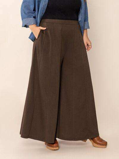 Plus Size Wide Leg Pants with Pockets - Trendsi - Flyclothing LLC