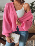 Open Front Long Sleeve Cardigan - Trendsi - Flyclothing LLC