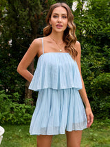 Layered Square Neck Mini Cami Dress - Trendsi - Flyclothing LLC