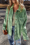 Button Up Long Sleeve Jacket - Trendsi - Flyclothing LLC