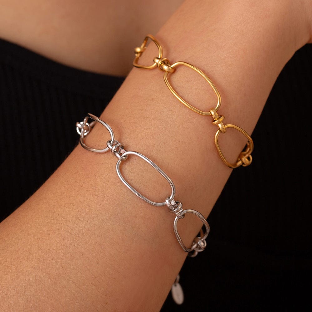 Titanium Steel Chain Bracelet - Trendsi