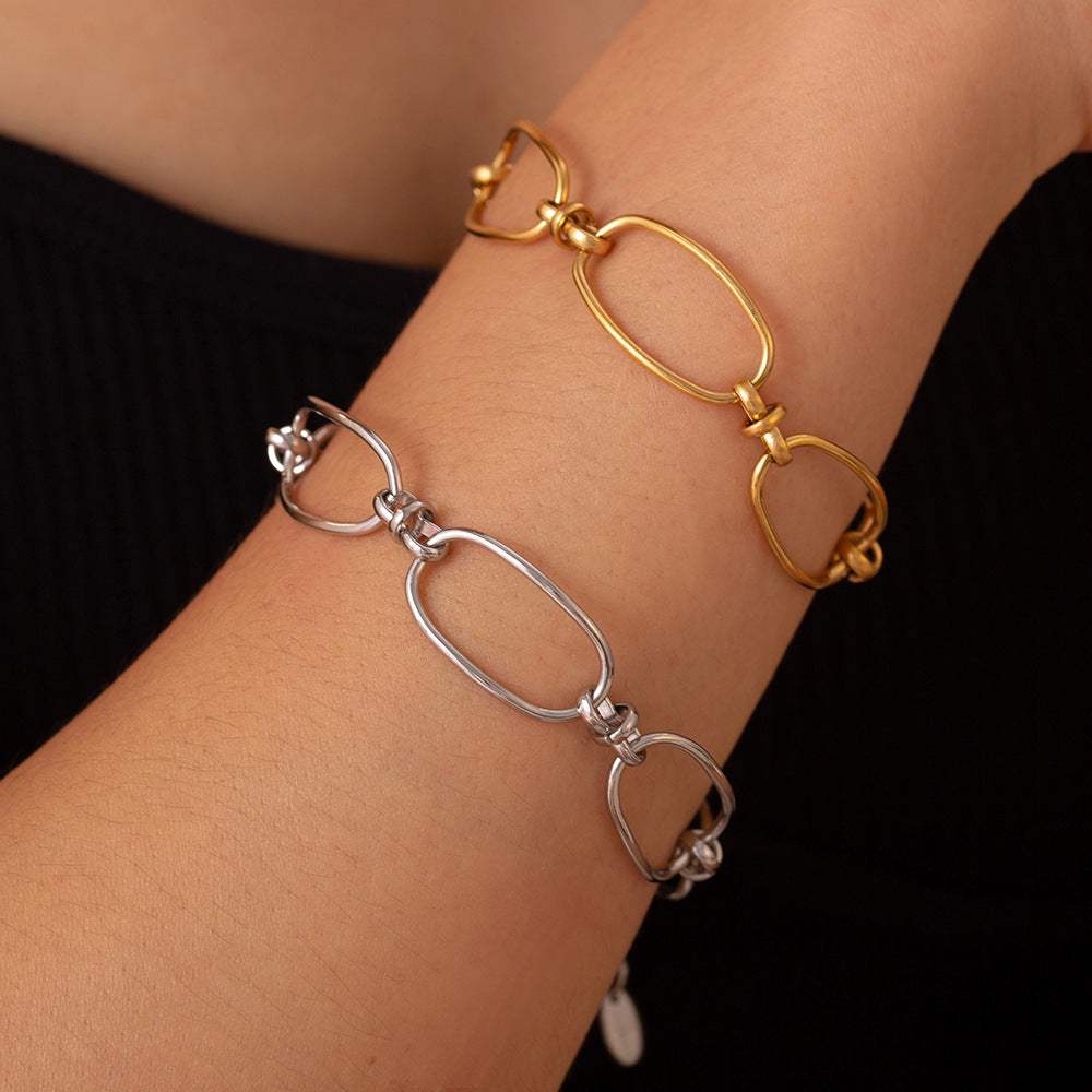 Titanium Steel Chain Bracelet - Trendsi - Flyclothing LLC