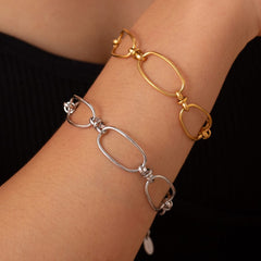 Titanium Steel Chain Bracelet - Trendsi